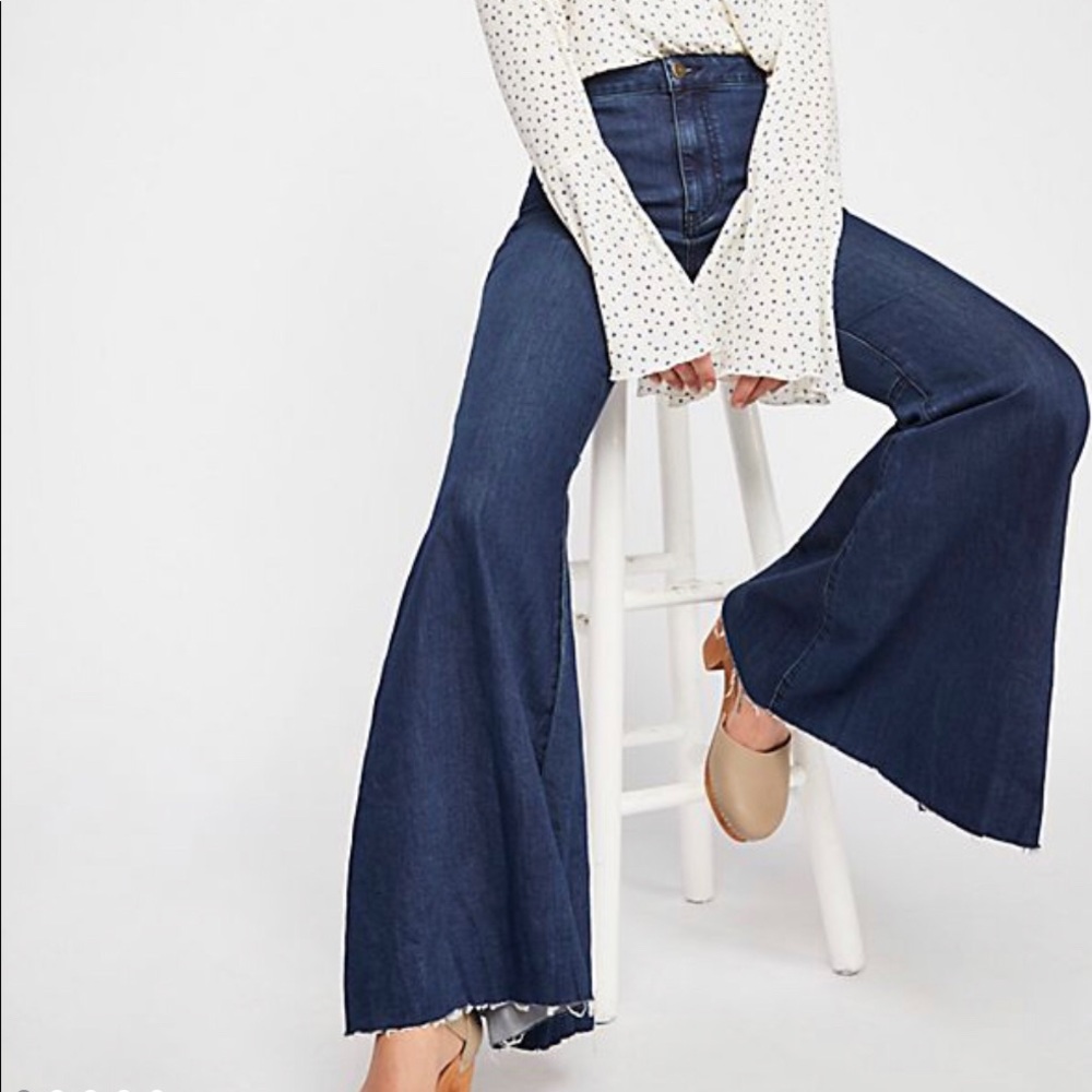 Free People Just Float on Flare Jeans
